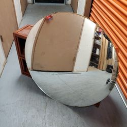 Vintage See-All 36" Convex Safety Mirror, Glass