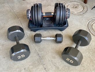 Dumbbells Weights - Bowflex Style Adjustable weigjts