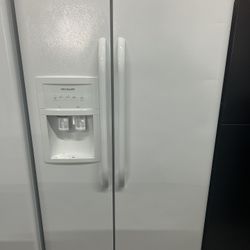 White Side By Side Refrigerator 