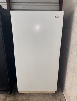 White Woods Standing Freezer