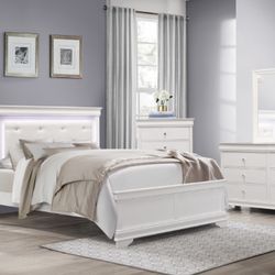 Brand New 4 Pc LED Bedroom Set