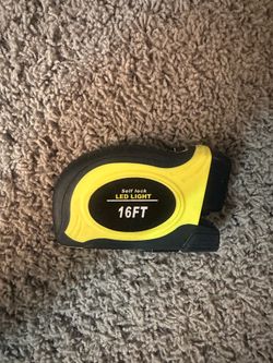 16FT Self-Locking Tape Measure with Built-In LED Light