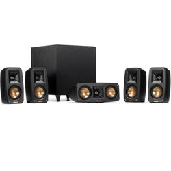 Klipsch Black Reference Theater Pack 5.1 Surround Sound System And Sony STR-DH590 5.2 Multi-Channel