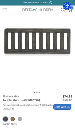 NEW Delta Children Crib Guardrail