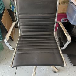 Black vegan Leather Desk Chair