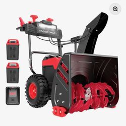 80V 24'' Two Stage Self-propelled Cordless Snow Blower HB2805 
