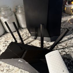 COX compatible Nighthawk AX2700 Modem/Router, TPLink router, WiFi repeater