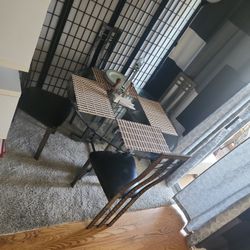 Round Glass Table With Chairs