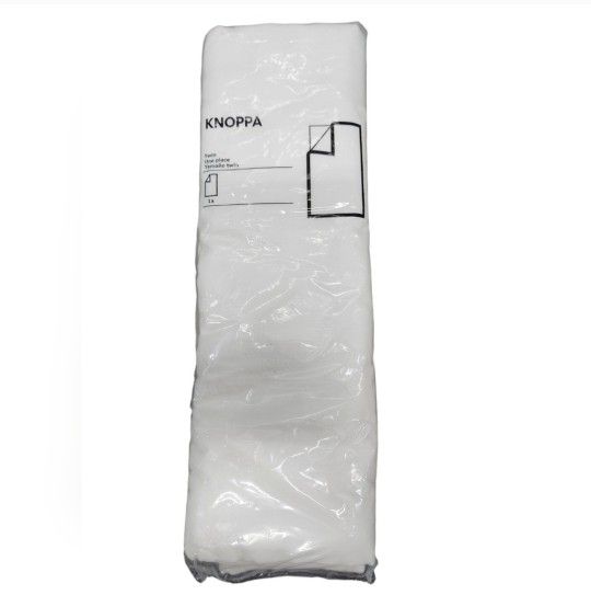 2012 IKEA Knoppa White Flate Twin Sheet 801.427.41 New
