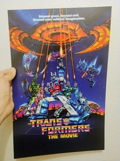 Transformers poster 80s retro