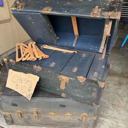 1920’s Antique Chest With Original Hangers 