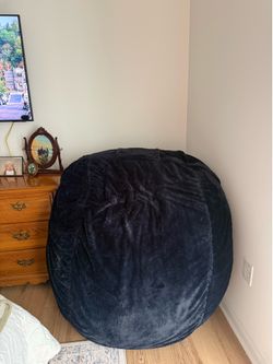 Lovesac MovieSac Bean Bag – Midnight Pink Phur – Like New – Smoke Free