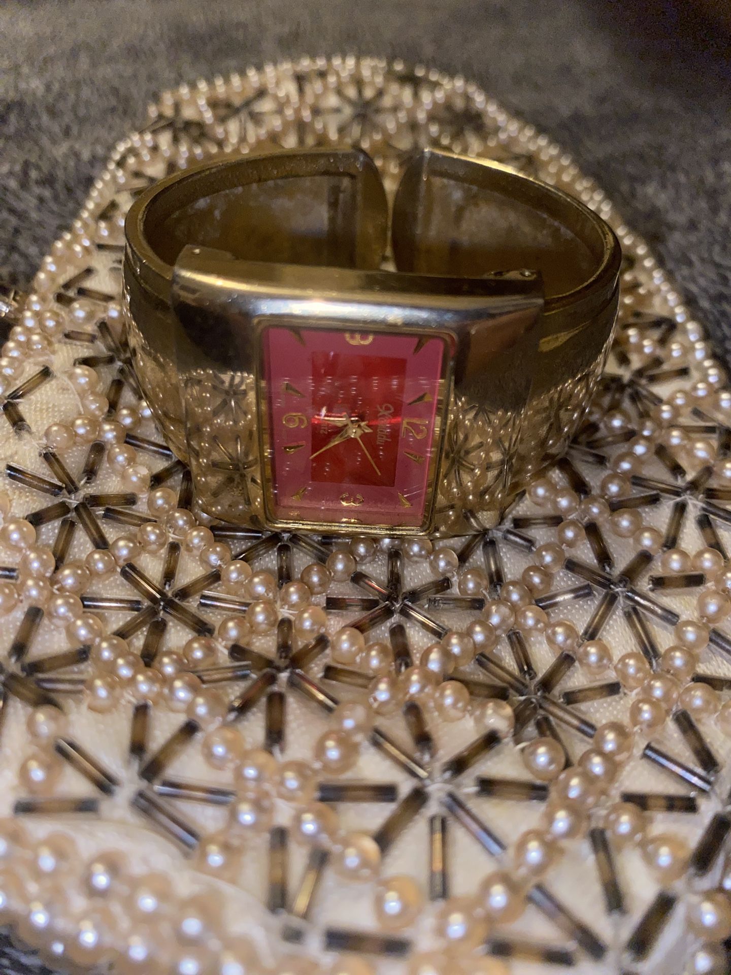 Vintage La Regale Clutch & Xanadu Cuff Watch