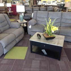 Tulen Gray Reclining Living Room Set  /couch /Sofa and Loveseat 