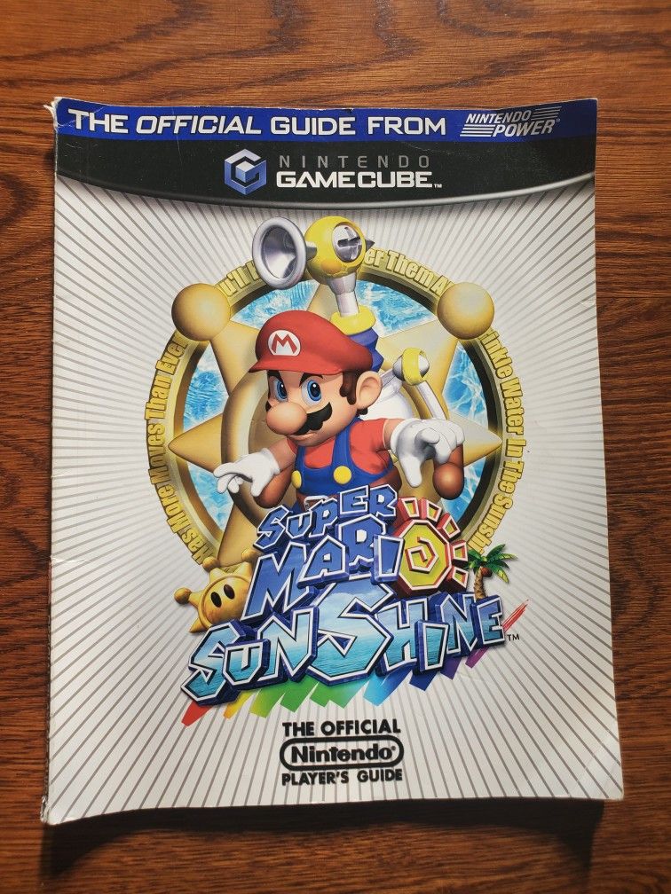 Super Mario Sunshine Gamecube- Nintendo Power video game Official Strategy Guide (Softcover, 2002)