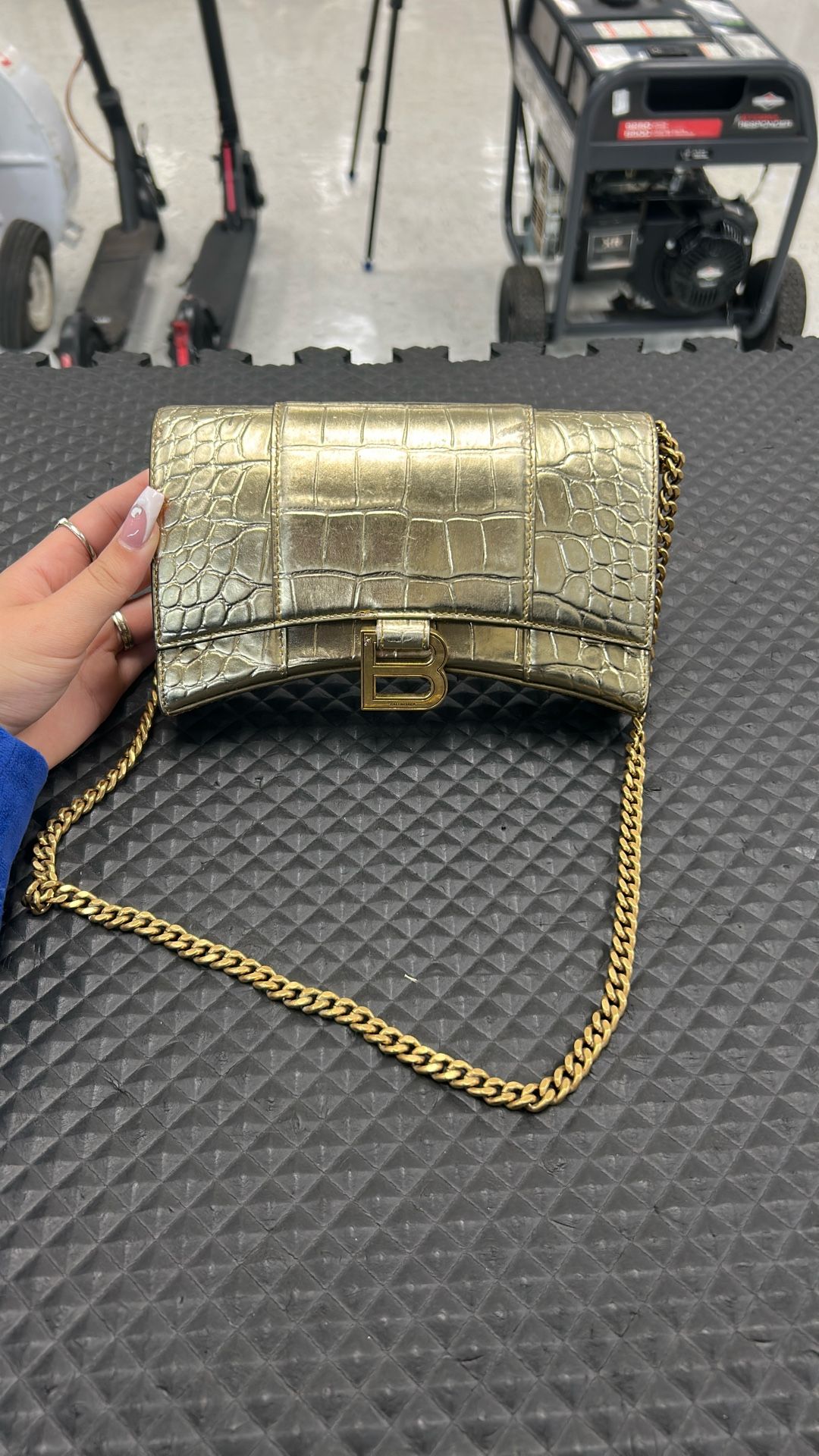 Balenciaga Hourglass Metallic