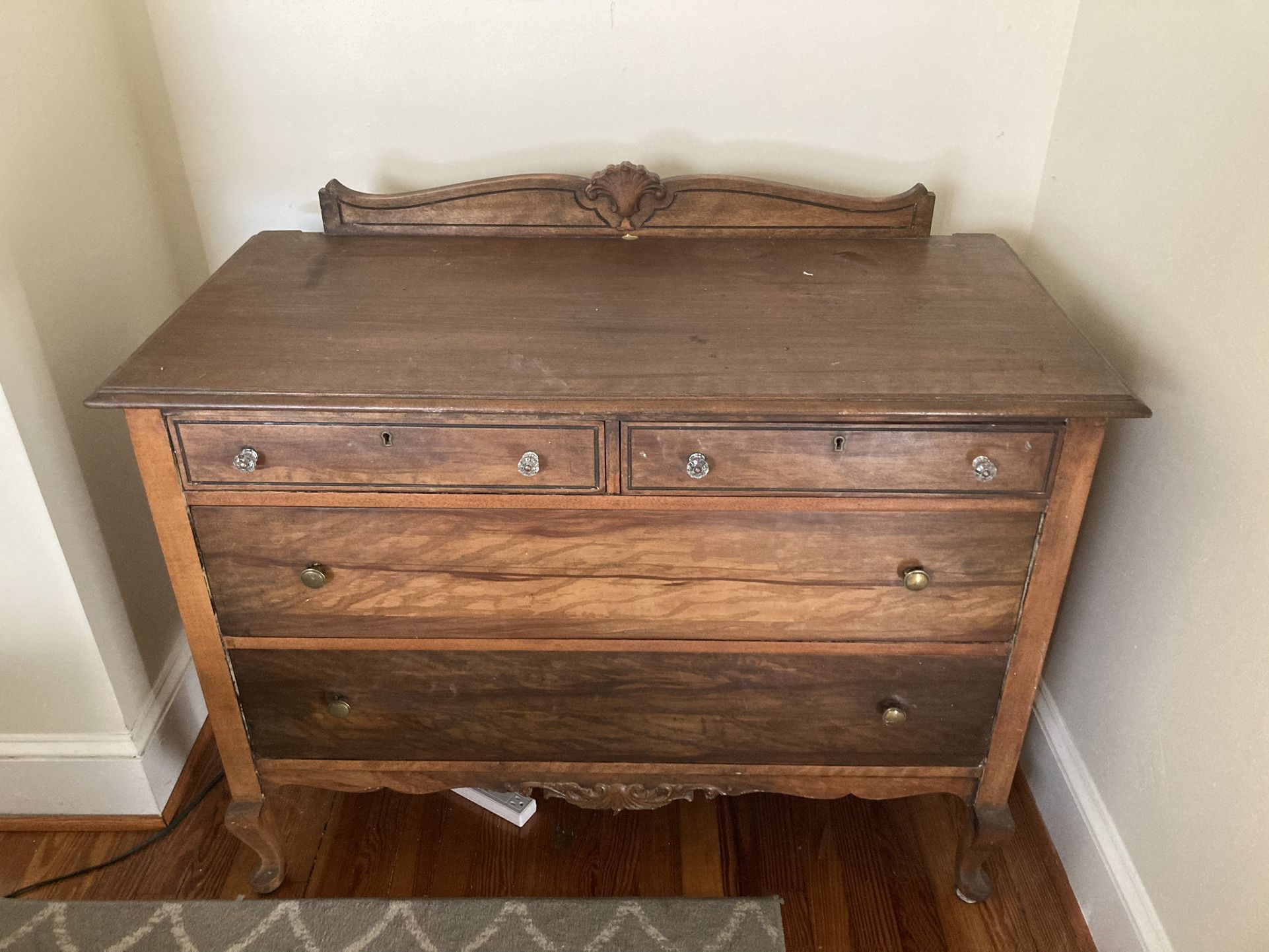 Vintage Wood Dresser β Solid & Full of Character