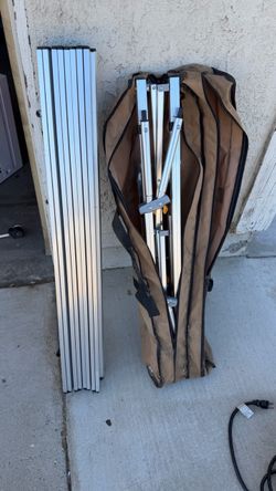 New aluminum slatted folding camping table