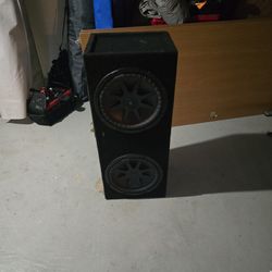 Subs W/ Box And Amp