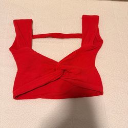 open back crop top