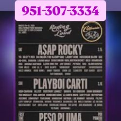 ROLLING LOUD MUSIC FESTIVAL TICKETS  175