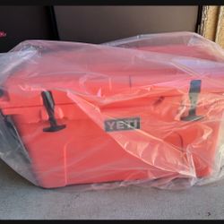 Yeti 45 Tundra Coral Cooler
