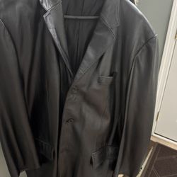 Black XL Men’s Leather Jacket 