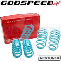 Godspeed LS-TS-VN-0005-B Traction-S™ Performance Lowering Springs Coil Kit Suspension For Volkswagen Jetta Sportswagen (MK5) 2005-14