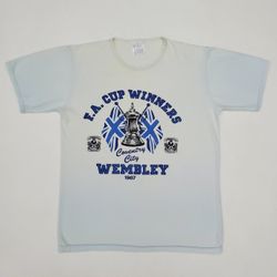 COVENTRY CITY Mens S 1987 FA Cup Final Wembley Football Vintage Soccer Tshirt