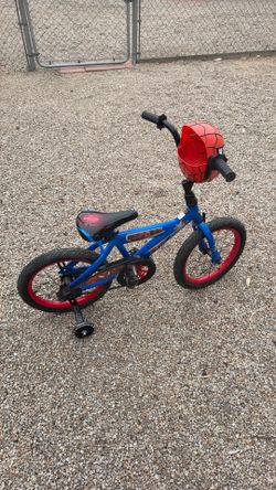 Spider-man bike with training wheels