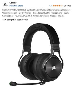 Corsair Virtuoso RGB Wireless XT Headset