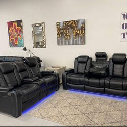 Party Time Power Reclining Sofa And Loveseat|Brand New 👉Financing Options 