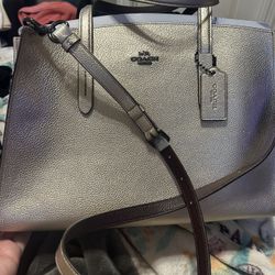 Coach Handbag With Long Strap Included 