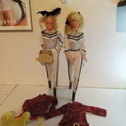 Vintage Barbie Dolls And Clothes