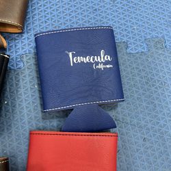 Unused Leatherette Insulated Koozies