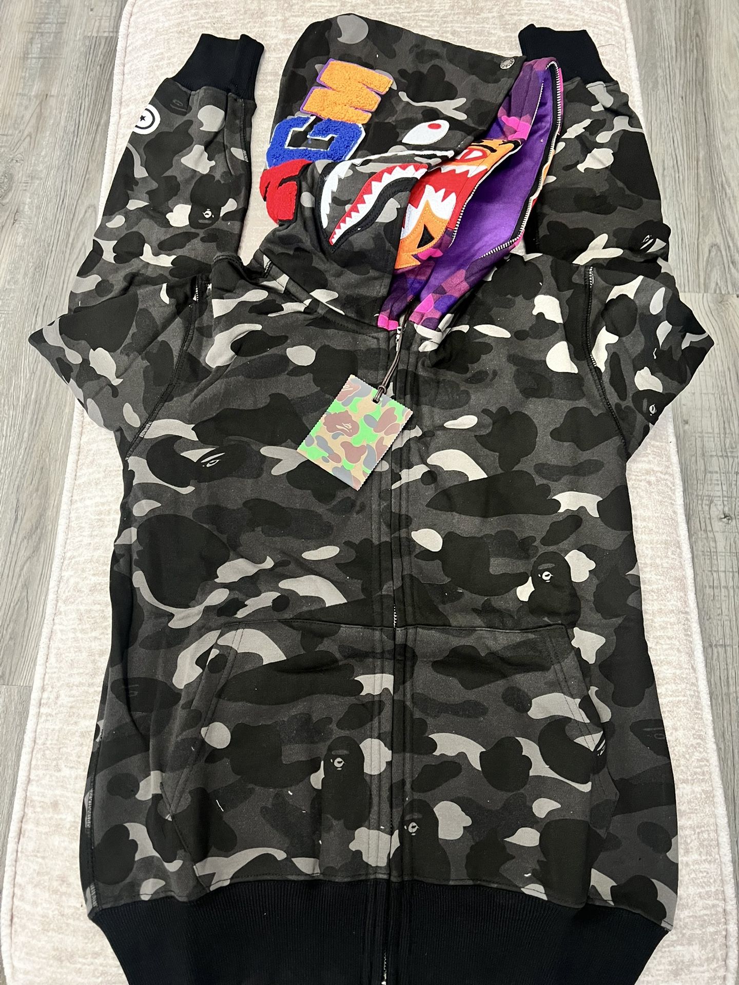 NEW Bape ABC Camo zip up Hoodie