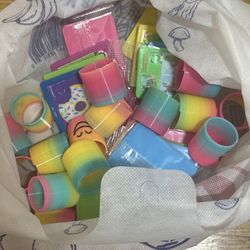 Bag of Slinkys and Small Toys