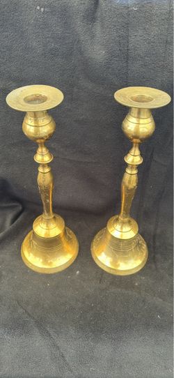 Pair of Brass Candlestick Holders