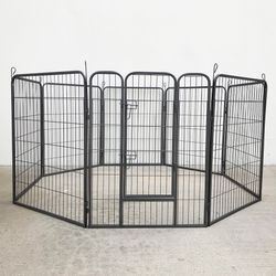 New In Box $95 Dog 8-Panel Playpen, Each Panel 40” Tall X 32” Wide Heavy Duty Pet Exercise Fence Crate Kennel Gate 