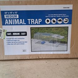 Animal Trap Medium 32" X 10" X 15"  Brand New