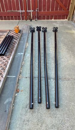 Black Metal Poles 12ft
