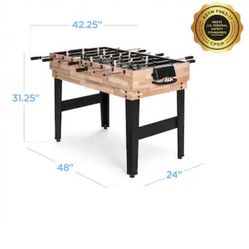 Best Choice Products - 2x4ft 10-in-1 Combo Game Table Set w/ Hockey, Foosball, Pool, Shuffleboard, Ping Pong - Natural