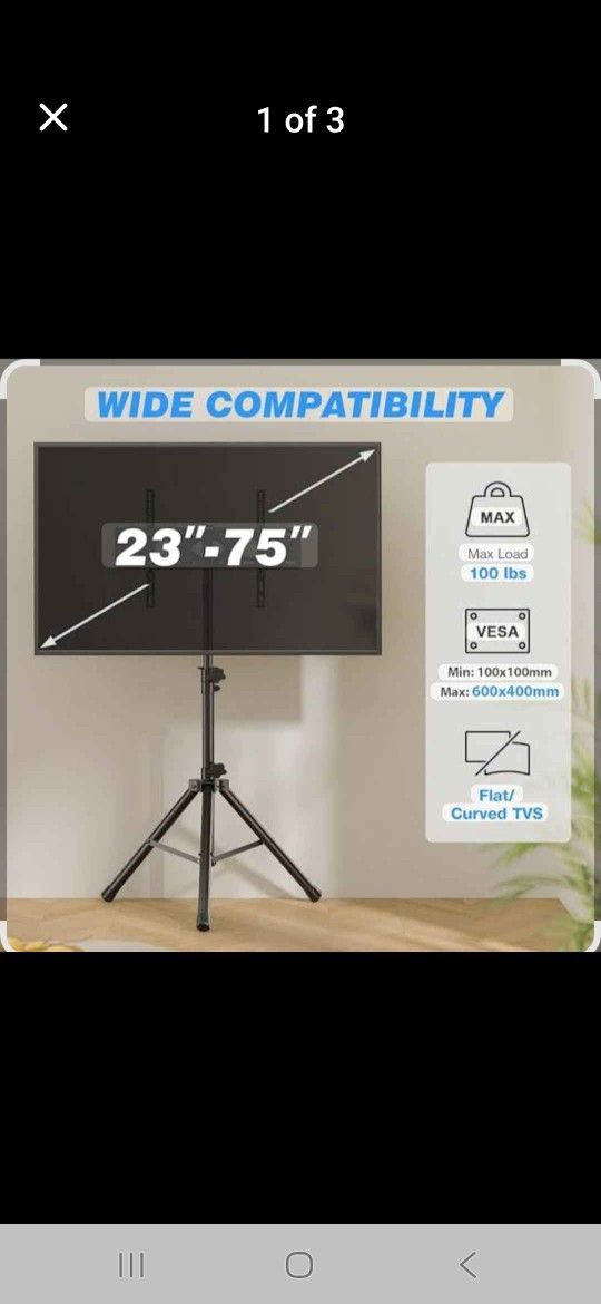 TV Portable Tripod Stand