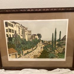 Beautiful Vintage Lithograph by Denis Paul Noyer
