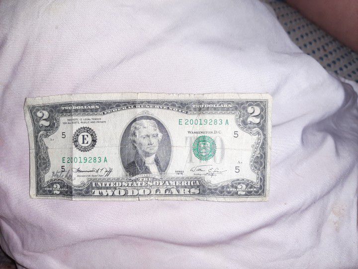 1976 2 Dollar Bill 