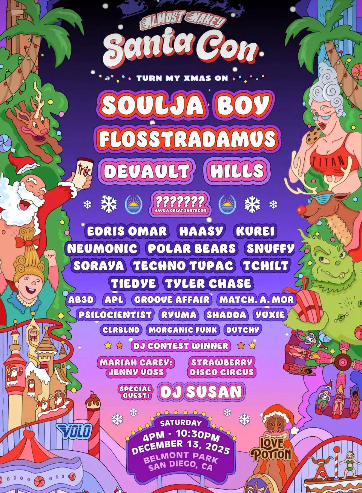 4 Pack Of Tickets To SantaCon at Belmont park