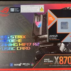 🔥 ASUS ROG Strix X870E‑E + Ryzen 7 9800X3D Bundle — Brand New, Sealed 🔥