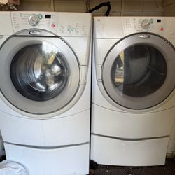 Washer and Dryer with Stands