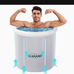XUMANO Ice Bath Tub Cold Plunge Tub Outdoor, Ice Bath Tub for Athletes, Portable Ice Bath, Ice Bath Tub for Adults, Ice Plunge Tub, Cold Tub Ice Bath 