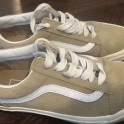 Beige Vans - Size 6 